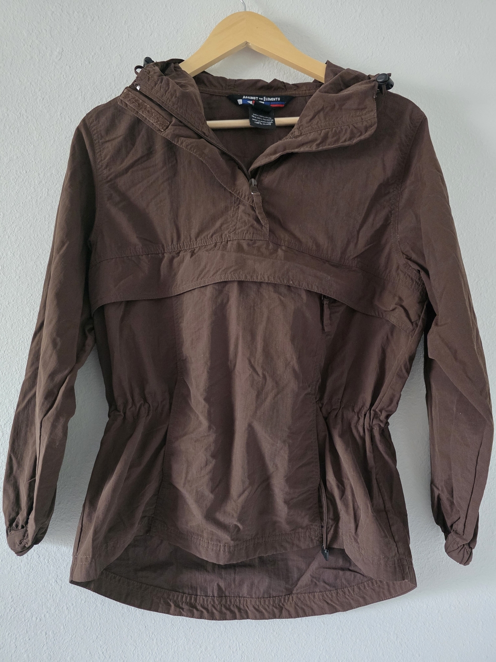 Women’s Brown Hooded Utility Jacket - Anorak Style